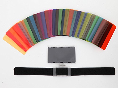 Fomito Flash Speedlight Gel Color Kit Filtro 30ps W/gels-band y reflector para Canon Nikon Olympus Pentax YONGNUO Neewer Godox Speedlite