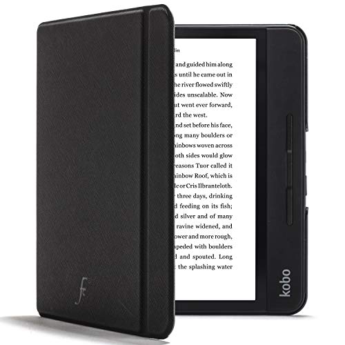 Forefront Cases Funda para Kobo Forma - Funda Protectora con Cierre Magnético del Kobo Forma 2018 - Smart Auto Sueño Estela Función - Delgado Ligera - Negro