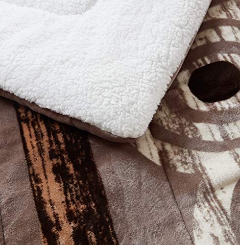 FOREN TEX Manta para Cama y sófa Franela con Sherpa Blanca(3083 + Bajera, Cama 150) Llevan Fundas de Almohada (50x70) más una Bajera Ajustable Extra Suave Súper Cálida