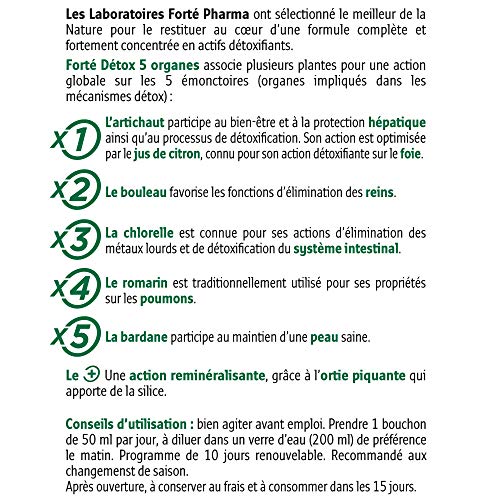 Forte Detox 5 Organes 500ml Forté Pharma