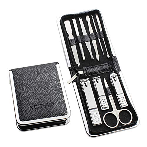 Foshuo Cortaúñas Alicates para Uñas Cuidado De Uñas Cortador Removedor De Cutículas Pedicura Kit De Herramientas De Limpieza De Manicura De Viaje Set #,Nail File Clipper Pr Uñas Dolorosas Manicura