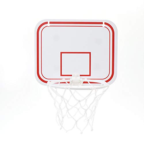 Fossenlea Canasta Baloncesto Infantil Pared - Mini Cesta de Baloncesto Niño, Cancha de Baloncesto Infantil Plástico para Colgar Interiores (El Tablero Mide 20 x 16 cm; diámetro de la Cesta e)