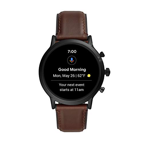 Fossil Smartwatch Pantalla táctil para Hombre de Connected con Correa en Piel FTW4026