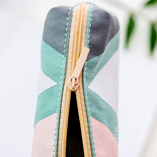 Fossrn Estuches Kawaii Escolares Estuche de Lápices con Cremallera para Adolescentes niñas niño (Verde)