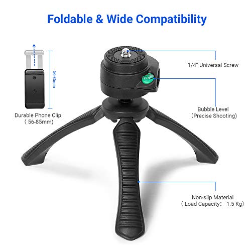 Fotopro Palo Selfie para Gopro, Selfie Stick con Mini Trípode, Monopié con Control Remoto Bluetooth para iPhone, Samsung Galaxy，Huawei，Xiaomi