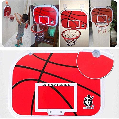 FQCD Los niños del aro de Baloncesto, Junta Neto Cubierta Mini Baloncesto Juguetes Baloncesto aro de Juguete con la Bola y la Bomba Juegos de Deportes ( Size : 52cm )