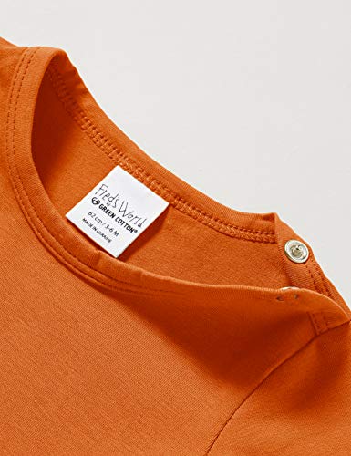 Fred's World by Green Cotton Alfa Body Durmientes para bebés y niños pequeños, Herrumbre, 62