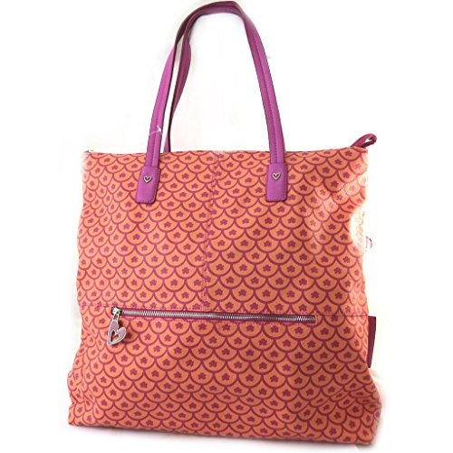 'french touch' bolsa 'Agatha Ruiz De La Prada'rojo anaranjado - escalas de flores.