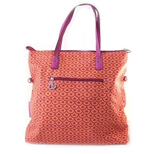 'french touch' bolsa 'Agatha Ruiz De La Prada'rojo anaranjado - escalas de flores.