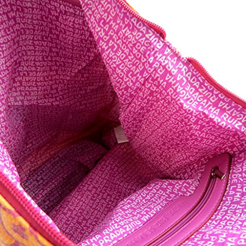 'french touch' bolsa 'Agatha Ruiz De La Prada'rojo anaranjado - escalas de flores.