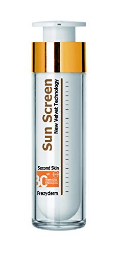 Frezyderm Sun Screen Velvet Crema protectora solar facial SPF 30 (textura aterciopelada, previene el fotoenvejecimiento), 50ml
