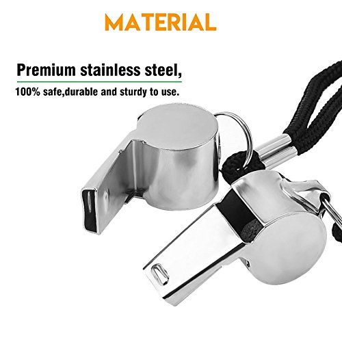 Friencity Deportes Árbitro conjunto tarjeta amarilla roja y 2 piezas de metal entrenador Árbitro Whistles granel, de acero inoxidable silbato para la Escuela de Deportes, fútbol, fútbol, baloncesto