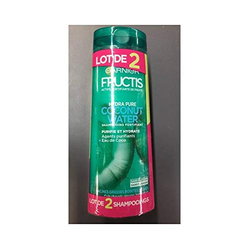 Fructis – Champú– Conut Agua Limpia – 2 x 250 ML