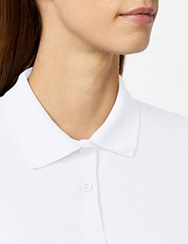 Fruit of the Loom 65/35 Lady fit, Polo Mujer, Blanco (White), XL (Talla fabricante: XL)