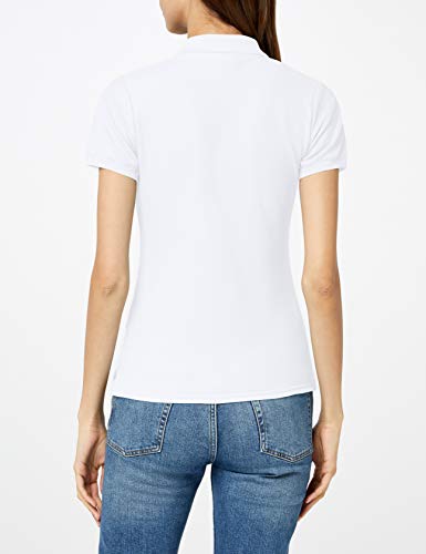 Fruit of the Loom 65/35 Lady fit, Polo Mujer, Blanco (White), XL (Talla fabricante: XL)