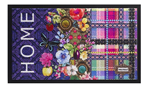 F&S Felpudo Alfrombra Melli Mello Ideal para Uso Interior, 45 x 75 cm. Diseño Flormara Home. Existe en 10 diseños Originales y Colores Brillantes. Fabricado en Europa Occidental.