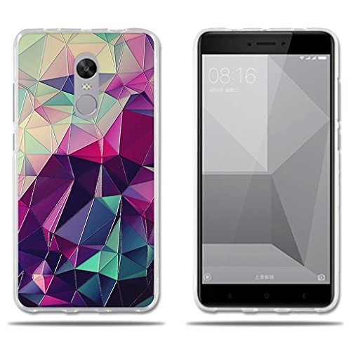 FUBAODA Funda para Xiaomi Redmi Note 4X Carcasa de Silicona TPU,3D Relear,Dibujo de Colorido Cubo Mágico,Flexible a Los Arañazos,Funda Protectora Anti-Golpes para Xiaomi Redmi Note 4X (5.5")