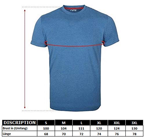 FULL TIME SPORTS® 3 4 6 Paquete Assorted Langarm-, Kurzarm Casual Top Multi Pack Rundhals Camisetas (Medium, 6 Pack - Pastels Assorted)