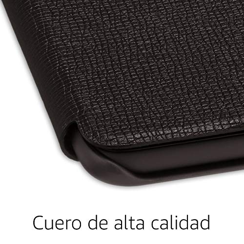 Funda Amazon de cuero para Kindle Paperwhite (10.ª generación - modelo de 2018), Negro