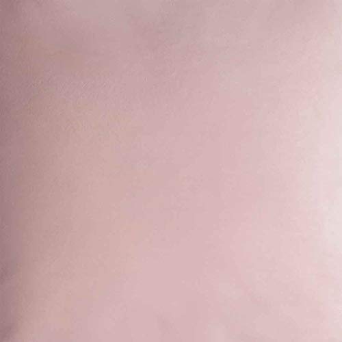 Funda cojín Velvet 100% poliéster, Color Rosa. Terciopelo Liso, Un básico Ideal 45x45 cm.