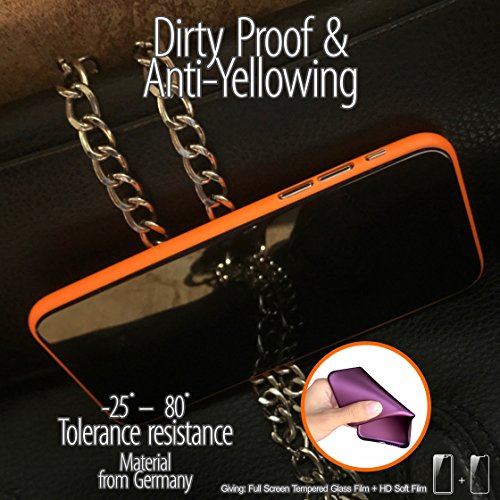 Funda iPhone X,Ultra Delgada y Minimalista y ligera ,Funda iPhone X Ultra Delgada, iPhone X Funda delgada con pantalla de cristal templado gratis Protector [NO LOGO en la carcasa del móvil]