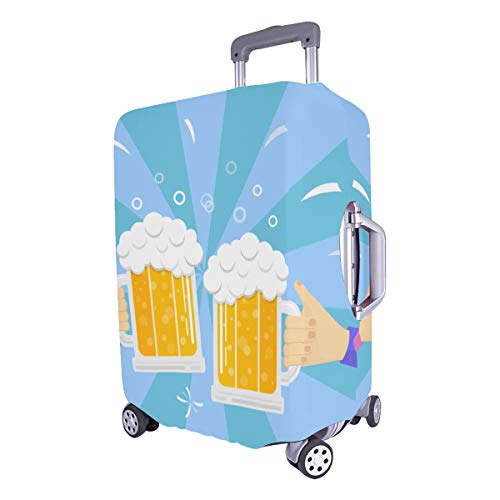 Funda para Maletas Cerveza Bebida Acuerdo acordado Saludos Funda Duradera Lavable Se Adapta a 28.5 X 20.5 Pulgadas Funda para Equipaje para niños Cubierta para Equipaje de Viaje Cubierta para equipaj