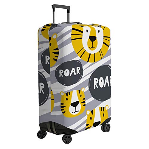Funda protectora para maleta con diseño de león (maleta no incluida).