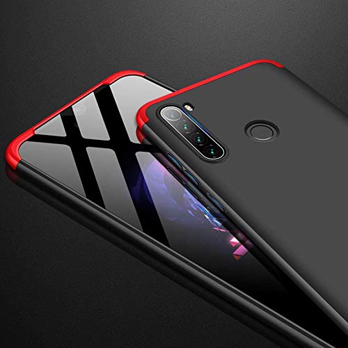 Funda Xiaomi Redmi Note 8 Funda Carcasa Silicona Cover Caso Xiaomi Redmi Note 8 Fundas Negro Rojo 3 3 in 1 Smartphones Accesorios Vidrio Templado Protector Xiaomi Redmi Note 8 Carcasa