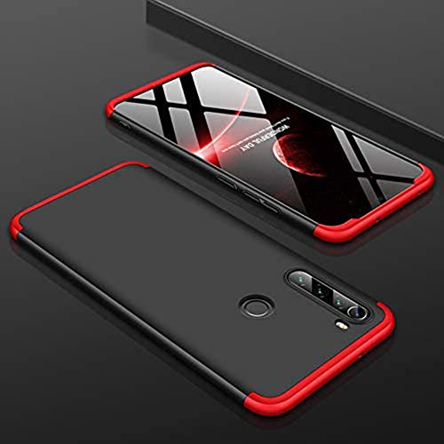 Funda Xiaomi Redmi Note 8 Funda Carcasa Silicona Cover Caso Xiaomi Redmi Note 8 Fundas Negro Rojo 3 3 in 1 Smartphones Accesorios Vidrio Templado Protector Xiaomi Redmi Note 8 Carcasa