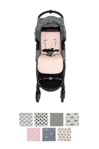 Fundas BCN ® - F160/4597 - Colchoneta Para Silla de Paseo BabyJogger ® Citymini Zip ® - Little Fun Peach
