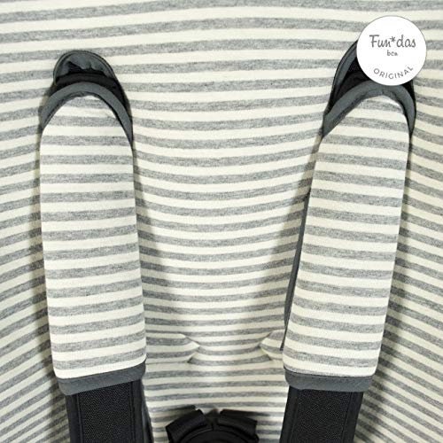 Fundas BCN ® F184/0393 - Colchoneta para Silla de Paseo Bugaboo Fox ® Cubre Arneses Incluidos - Colección Kodak Stripes