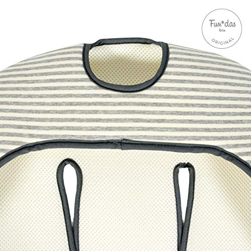 Fundas BCN ® F184/0393 - Colchoneta para Silla de Paseo Bugaboo Fox ® Cubre Arneses Incluidos - Colección Kodak Stripes