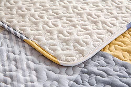 Fundas Sofa Chaise,forro de sofa forma de L,Funda de sofá antideslizante para sofá de tela/sofá de cuero,fundas de sofá de algodón para mascotas,perros,gatos,sofá en forma de L-amarillo_El 110 * 160c