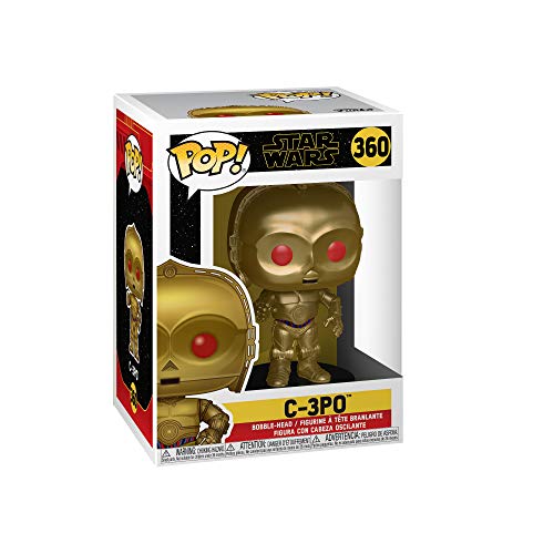 Funko- Pop Chrome Skywalker-C-3PO Star Wars The Rise of Skywalker C-3PO Figura Coleccionable, Multicolor, Estándar (48222)