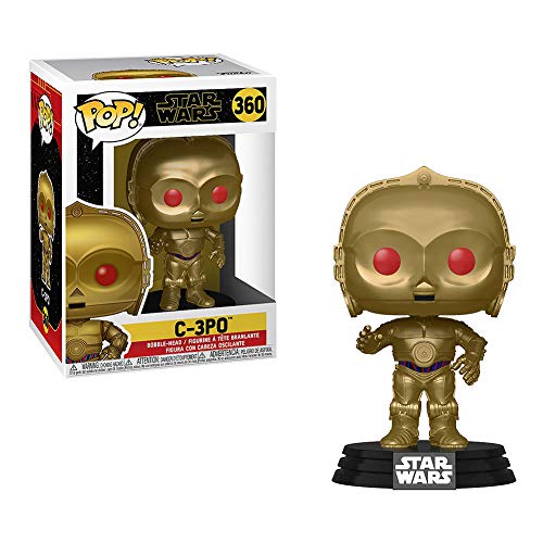 Funko- Pop Chrome Skywalker-C-3PO Star Wars The Rise of Skywalker C-3PO Figura Coleccionable, Multicolor, Estándar (48222)
