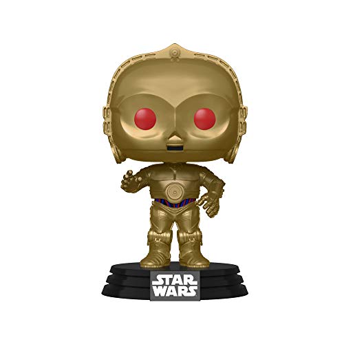 Funko- Pop Chrome Skywalker-C-3PO Star Wars The Rise of Skywalker C-3PO Figura Coleccionable, Multicolor, Estándar (48222)