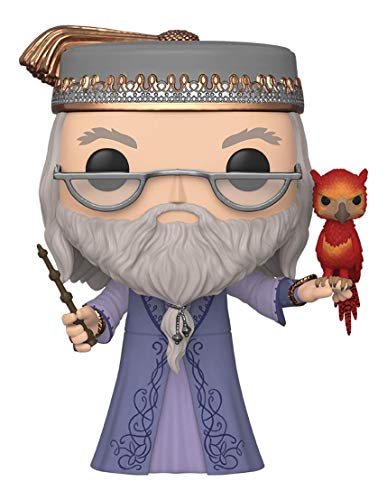 Funko- Pop Harry Potter: 10" Dumbledore w/Fawkes S10 Figura Coleccionable, Multicolor (48038)