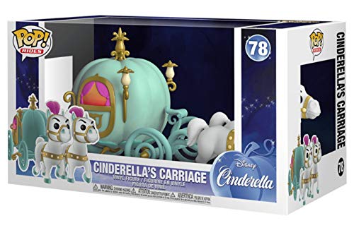 Funko- Pop Town: Cinderella-Carriage w/Fairy Godmother Collectible Toy, Multicolor (45549)