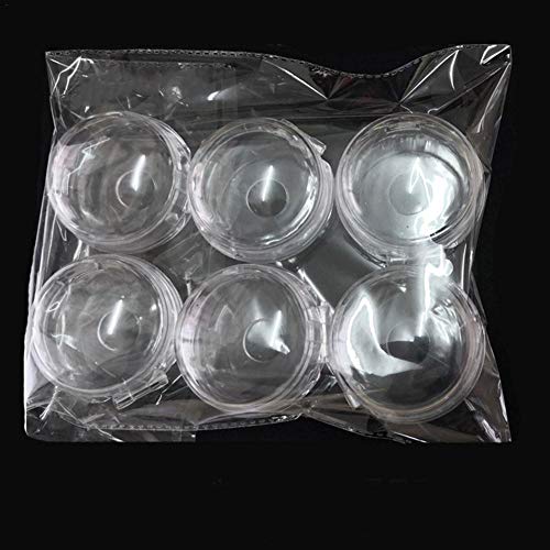 Further - Juego de 6 cubiertas de botón de sartén, transparentes, para niños, para niños, para cocina, cocina de gas, mango de seguridad, botón para guardar pequeños botones de gas