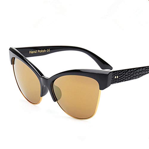 FUZHISI Gafas de Sol Gafas de Sol Big Frame Sexy Mujeres Hombres Gafas de Sol de Moda Gafas de Sol UV400, Un Estilo