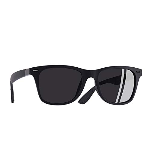 FUZHISI Gafas de Sol Gafas de Sol polarizadas clásicas Hombres Mujeres Que conducen el Marco Cuadrado Gafas de Sol Goggle Masculino UV400, Blackblack