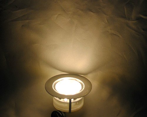 FVTLED 6er Set Ø61mm LED Bodenstrahler Bodeneinbauleuchten Boden Licht IP67 DC12V Wasserdicht Einbauleuchten Außen Terrasse Küche Garten Lampe