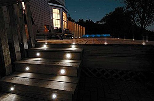 FVTLED 6er Set Ø61mm LED Bodenstrahler Bodeneinbauleuchten Boden Licht IP67 DC12V Wasserdicht Einbauleuchten Außen Terrasse Küche Garten Lampe