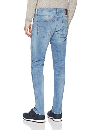 G-STAR RAW 3301 Slim Fit Jeans Vaqueros, Light Indigo Aged, 24W / 26L para Hombre