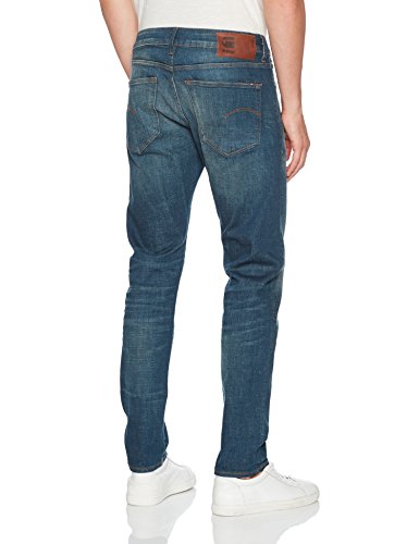G-STAR RAW 3301 Slim Fit Jeans Vaqueros, Medium Aged 9118-071, 28W / 30L para Hombre