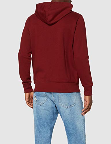 G-STAR RAW Graphic 8 Hooded Sudadera, Rojo (Dk Burned Red 9812), X-Large para Hombre