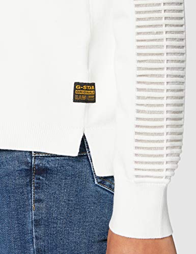 G-STAR RAW Guzaki suéter, Beige (Milk 111), Small para Mujer