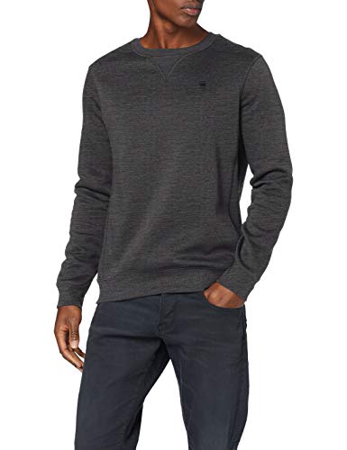 G-STAR RAW Premium Basic suéter, htr de Granito B692-2522, X-Large para Hombre