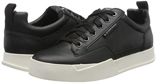 G-STAR RAW Rackam Core Low, Zapatillas para Hombre, Multicolor (Black/White A940-964), 44 EU