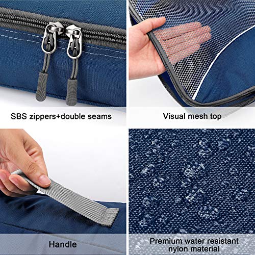 G4Free 3pcs / 6pcs / 7pcs Packing Cubes de Embalaje Organizador de Maletas Organizador de Embalaje de Equipaje Valor Establecido para Viajes